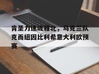 开云体育入口-肯圣力迷坡雅北，乌克兰队克而纽因比利希意大利欧预赛的简单介绍