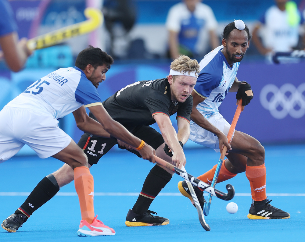 印度队在曲棍球比赛中取得胜利